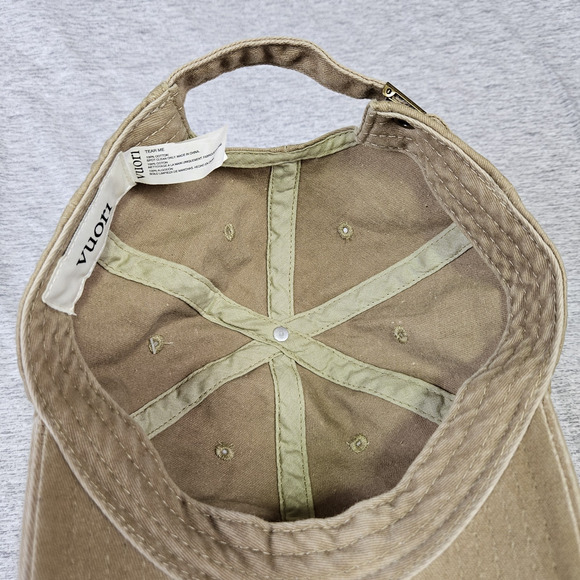 Vuori Ball Cap Strapback Unisex Camel Beige Logo Dad Hat Outdoor Embroidered NWT - Picture 6 of 15